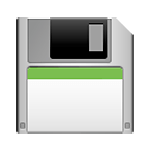 Emoji 🖫 Floppy disk bianco da tre pollici  su LG G4.