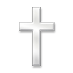 🕆 Emoji Cruz latina blanca en LG G4.