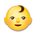 Emoji 👶 Neonato su LG G5.