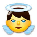 👼 Emoji Bebé ángel en LG G5.