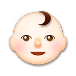 Emoji 👶🏻 Neonato: Carnagione Chiara su LG G5.