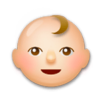 👶🏼 Emoji Bebê: Pele Morena Clara na LG G5.