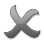 Emoji 🗶 Votazione: segno X  su LG G5.
