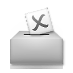 Emoji 🗳️ Urna Elettorale Con Scheda su LG G5.