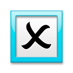 Émoji 🗵 Case de vote: marque X sur LG G5.
