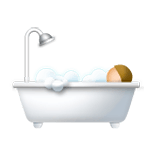 🛀🏼 Emoji Pessoa Tomando Banho: Pele Morena Clara na LG G5.