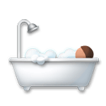 🛀🏽 Emoji badende Person: mittlere Hautfarbe LG G5.
