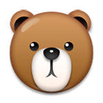 🐻 Emoji Rosto De Urso na LG G5.