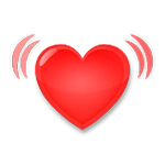 💓 Emoji Coração Pulsante na LG G5.