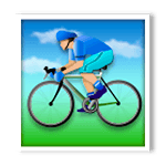 Emoji 🚴🏼 Ciclista: Carnagione Abbastanza Chiara su LG G5.