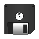 Floppy disk nero da tre pollici LG G5.