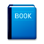 📘 Emoji Libro Azul en LG G5.