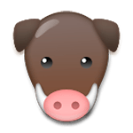 🐗 Emoji Jabalí en LG G5.