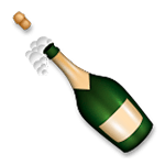 Émoji 🍾 Bouteille De Champagne sur LG G5.