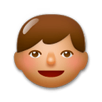 👦🏽 Emoji Menino: Pele Morena na LG G5.