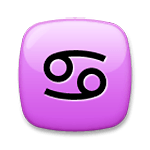 Emoji ♋ Segno Zodiacale Del Cancro su LG G5.