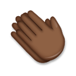 Emoji 👏🏿 Mani Che Applaudono: Carnagione Scura su LG G5.