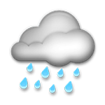Emoji 🌧️ Pioggia su LG G5.