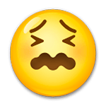 Emoji 😖 Faccina Frustrata su LG G5.