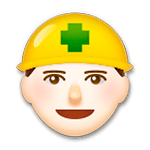 👷🏻 Emoji Trabalhador De Construção Civil: Pele Clara na LG G5.