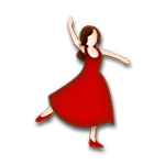💃🏻 Emoji tanzende Frau: helle Hautfarbe LG G5.