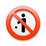 Emoji 🚯 Simbolo Del Divieto Di Gettare Rifiuti su LG G5.