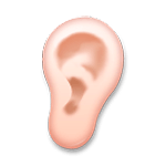 Emoji 👂🏻 Orecchio: Carnagione Chiara su LG G5.