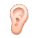 Emoji 👂🏼 Orecchio: Carnagione Abbastanza Chiara su LG G5.