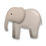 Emoji 🐘 Elefante su LG G5.