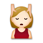 💆🏼 Emoji Persona Recibiendo Masaje: Tono De Piel Claro Medio en LG G5.