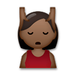 💆🏿 Emoji Persona Recibiendo Masaje: Tono De Piel Oscuro en LG G5.