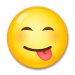 😋 Emoji Cara Saboreando Comida en LG G5.