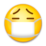 😷 Emoji Cara Con Mascarilla Médica en LG G5.