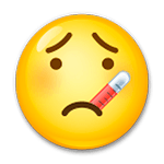 🤒 Emoji Gesicht mit Fieberthermometer LG G5.
