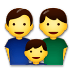 👨‍👨‍👦 Emoji Familia: Hombre, Hombre, Niño en LG G5.