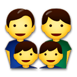 👨‍👨‍👦‍👦 Emoji Familie: Mann, Mann, Junge und Junge LG G5.