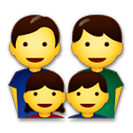 👨‍👨‍👧‍👦 Emoji Família: Homem, Homem, Menina E Menino na LG G5.