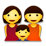 Emoji 👩‍👩‍👦 Famiglia: Donna, Donna E Bambino su LG G5.