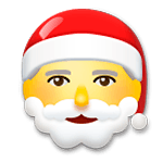 Émoji 🎅 Père Noël sur LG G5.