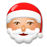 Émoji 🎅🏽 Père Noël : Peau Légèrement Mate sur LG G5.