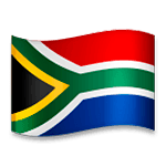 🇿🇦 Emoji Bandeira: África Do Sul na LG G5.