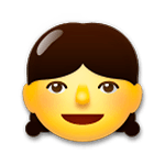 👧 Emoji Menina na LG G5.
