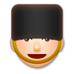 💂🏼 Emoji Guarda: Pele Morena Clara na LG G5.