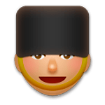 💂🏽 Emoji Guarda: Pele Morena na LG G5.