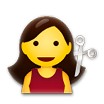 Émoji 💇 Personne Qui Se Fait Couper Les Cheveux sur LG G5.