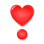 Emoji ❣️ Punto Esclamativo A Cuore su LG G5.