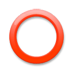 ⭕ Emoji hohler roter Kreis LG G5.