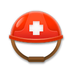 Emoji ⛑️ Elmetto Con Croce Bianca su LG G5.