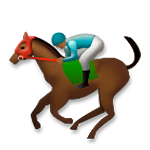 🏇🏾 Emoji Corrida De Cavalos: Pele Morena Escura na LG G5.