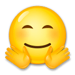 🤗 Emoji Rosto Abraçando na LG G5.
